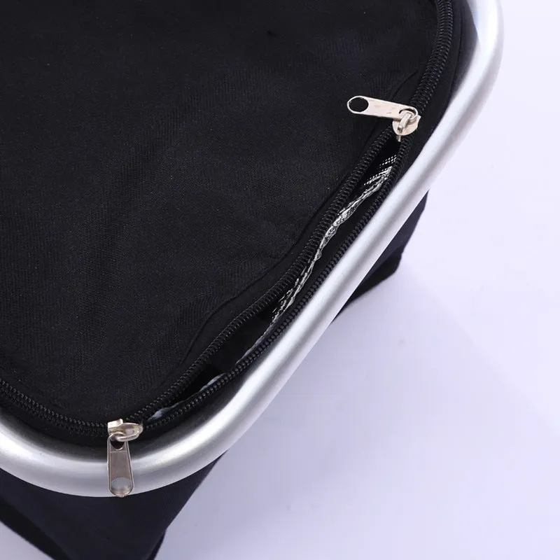 30L Large Folding Picnic Camping Insulated Cooler Hamper Storage Basket Bag