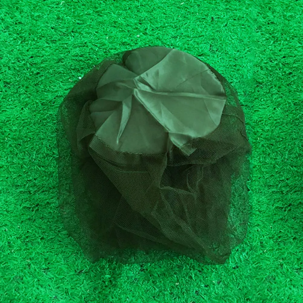 5 Pack Premium Mosquito Head Net Mesh Hat Face Netting Lightweight Durable Protective Cover Fly Insects Bugs Preventing for Camping Hiking Fishing Outdoor Activity