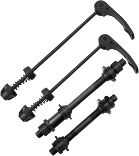 AiTuiTui 1 Pair Bike Quick Release Axle Skewer Bicycle Hub Parts, Front & Rear Axle Hollow Shaft Kit Replacement for Road, Mountain, MTB, BMX Bikes