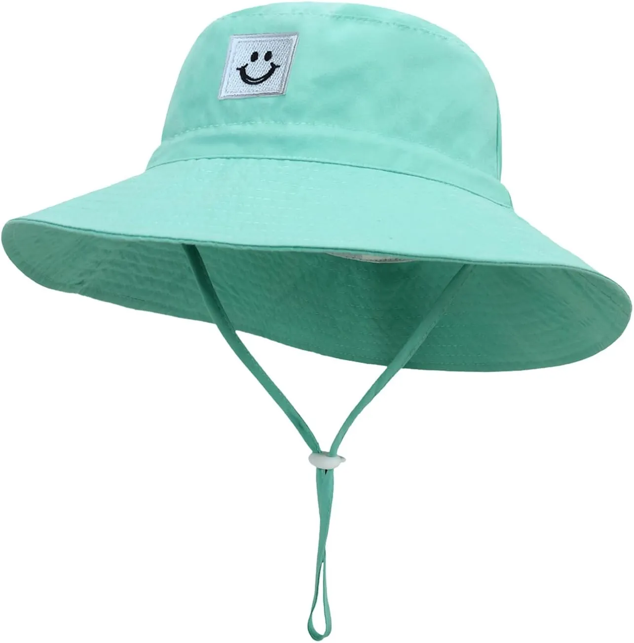 Baby Sun Hat Smiling Face UPF 50  Beach Toddler Bucket Hat for Baby Boys and Girls, Toddler Kids Wide Brim Sun Hats Cap