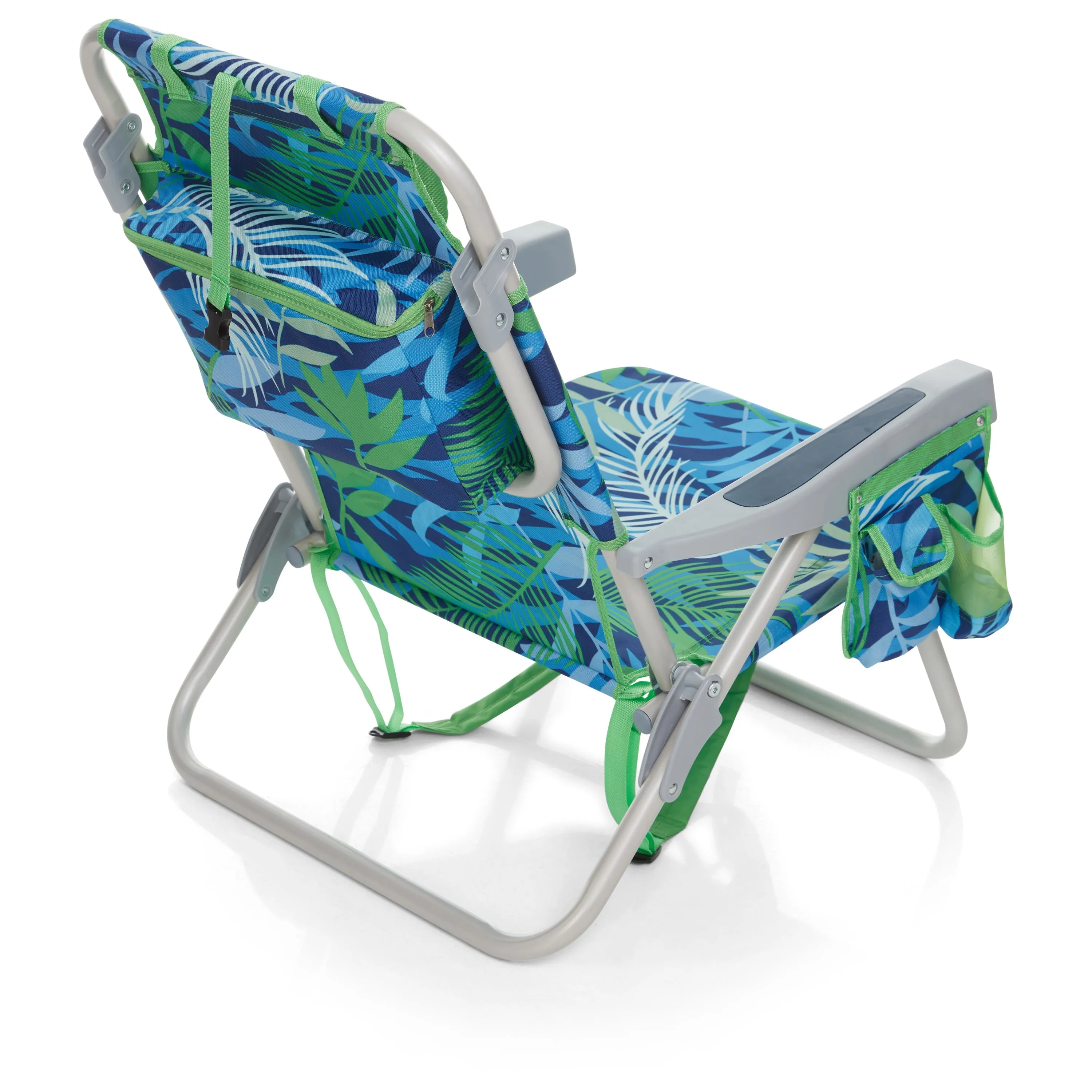 Banana Boat Folding Beach Chair Lightweight Backpack Chairs for Adults 5-Position with Lay Flat Perfect for Outdoor Heavy Duty Beach Chair - 300 Lbs Weight Capacity, Turquoise/Aqua