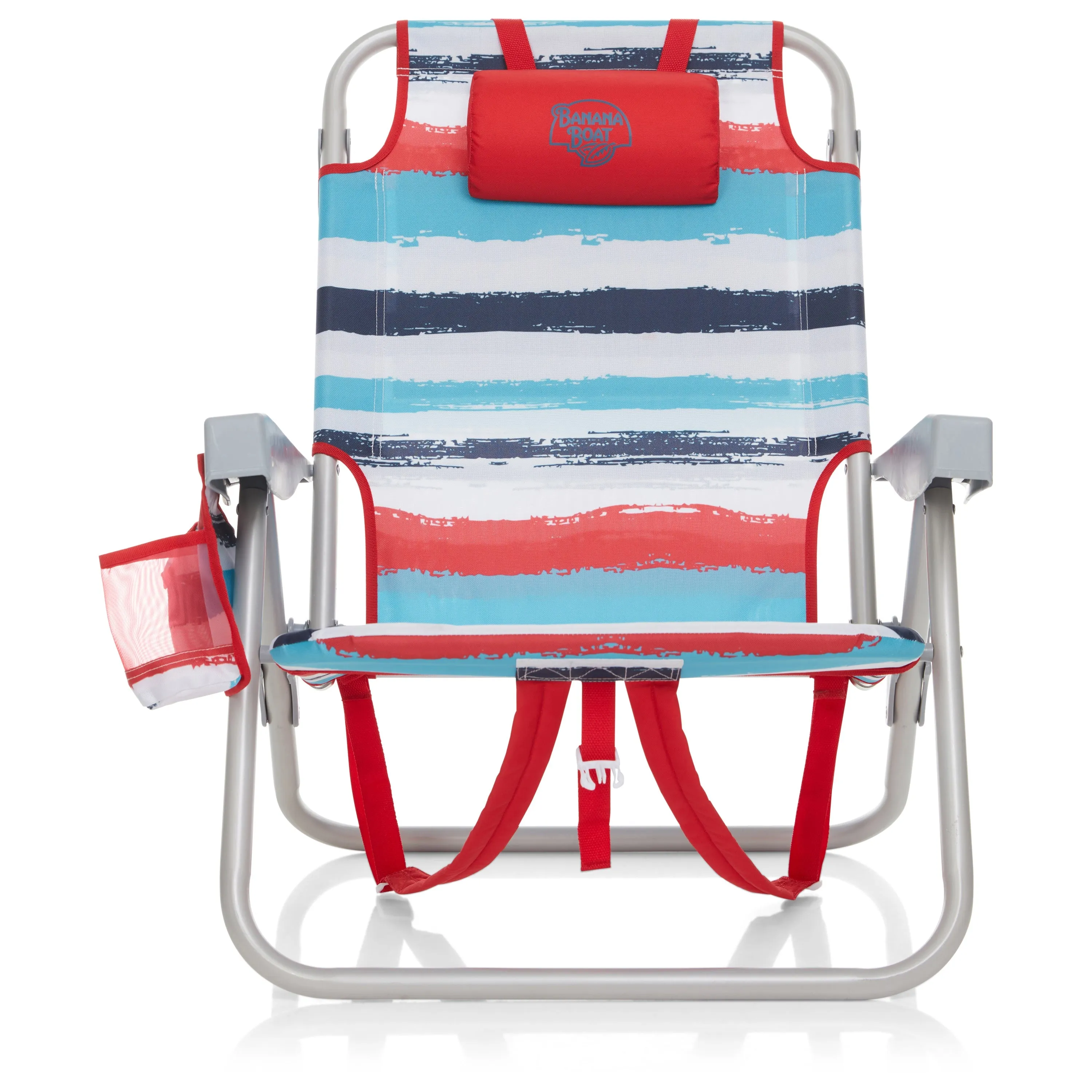 Banana Boat Folding Beach Chair Lightweight Backpack Chairs for Adults 5-Position with Lay Flat Perfect for Outdoor Heavy Duty Beach Chair - 300 Lbs Weight Capacity, Turquoise/Aqua
