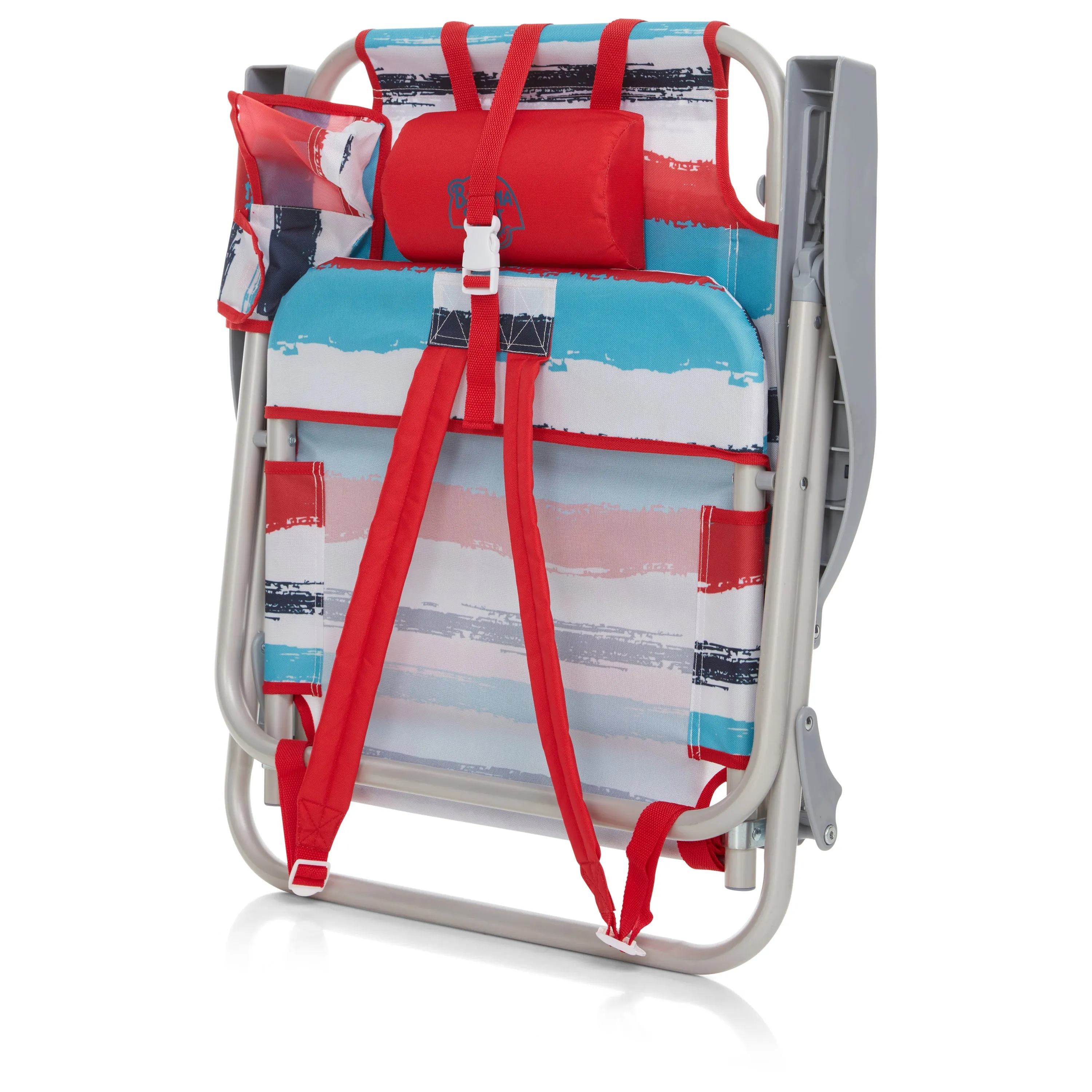 Banana Boat Folding Beach Chair Lightweight Backpack Chairs for Adults 5-Position with Lay Flat Perfect for Outdoor Heavy Duty Beach Chair - 300 Lbs Weight Capacity, Turquoise/Aqua