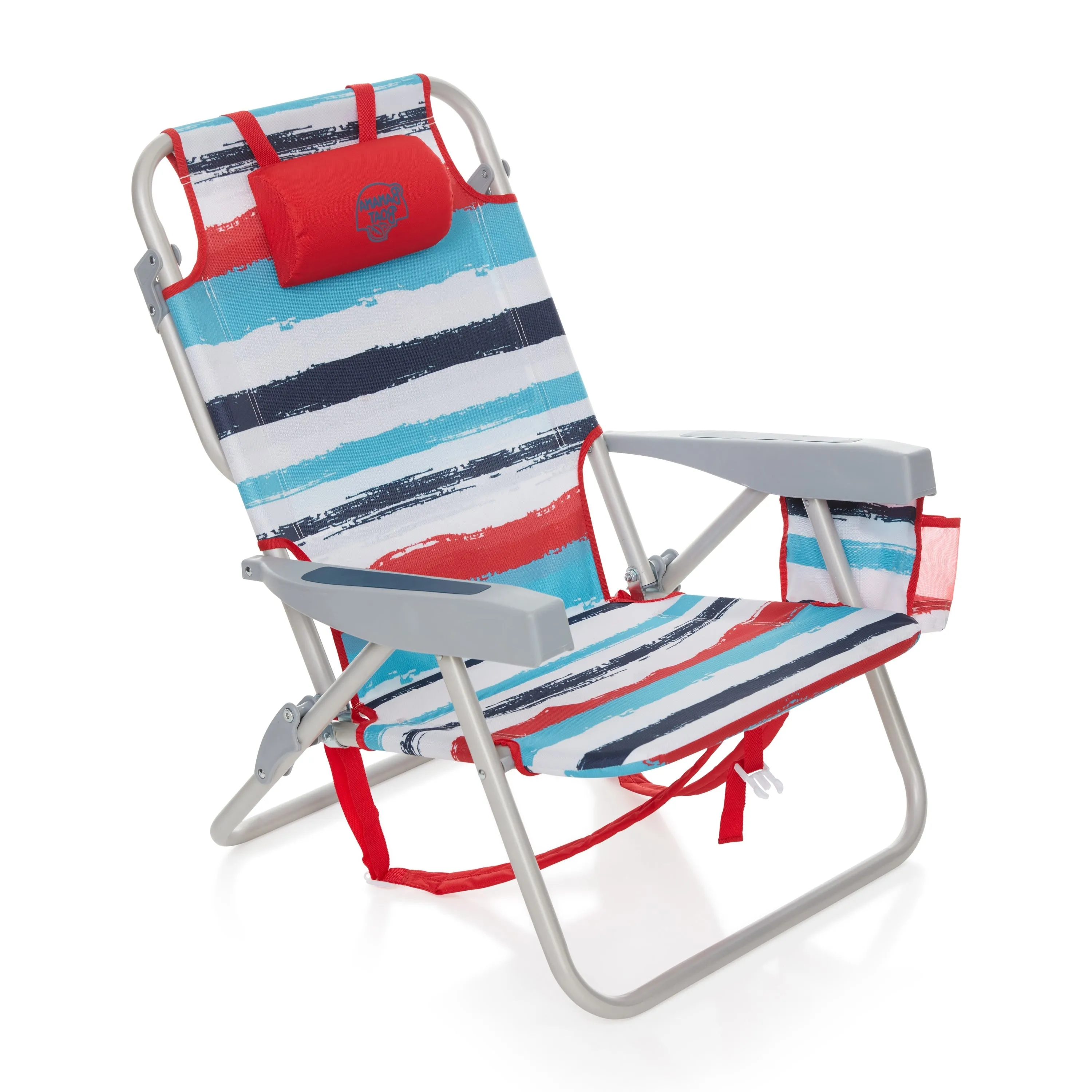 Banana Boat Folding Beach Chair Lightweight Backpack Chairs for Adults 5-Position with Lay Flat Perfect for Outdoor Heavy Duty Beach Chair - 300 Lbs Weight Capacity, Turquoise/Aqua