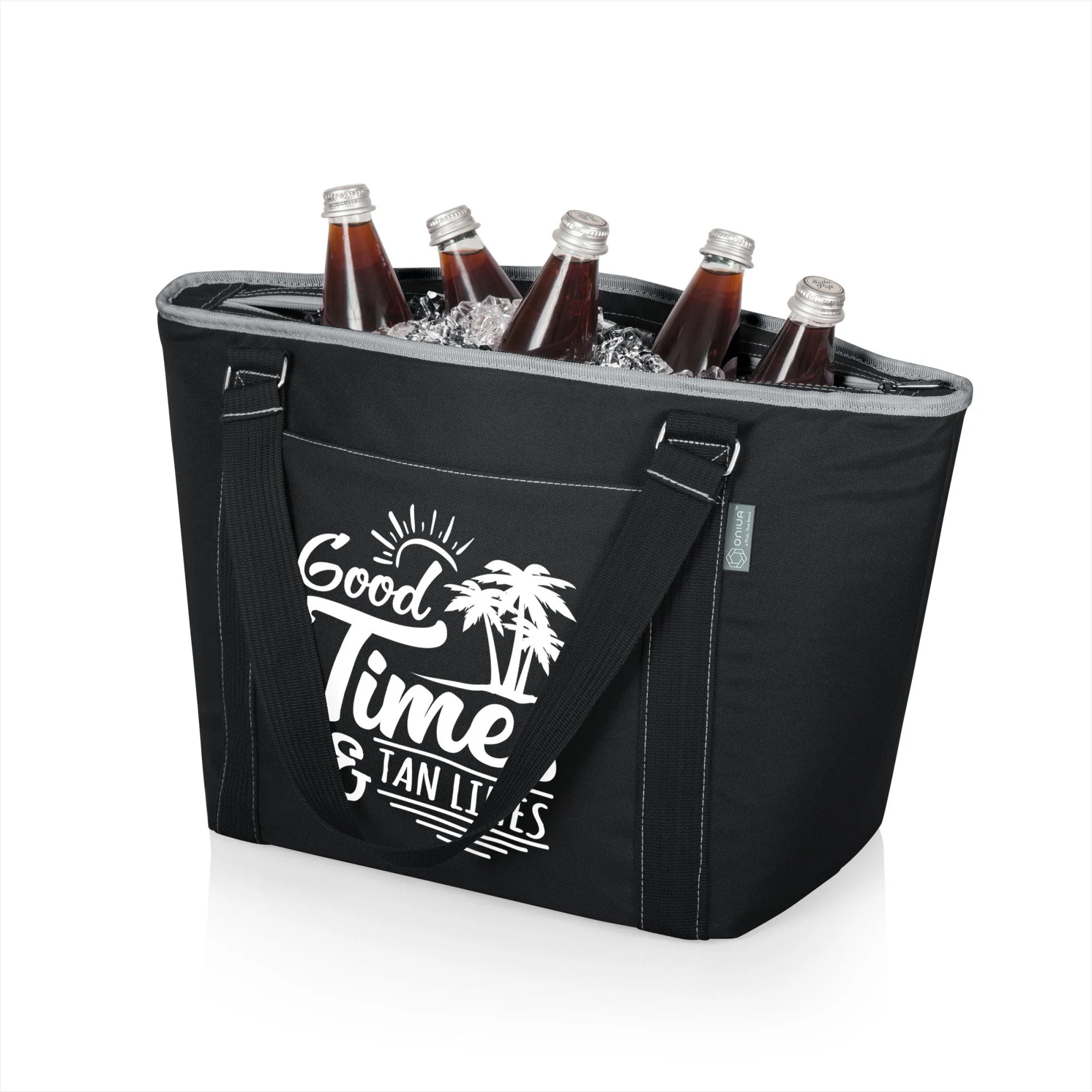Beach Sayings Good Times & Tan Lines - Topanga Cooler Tote Bag