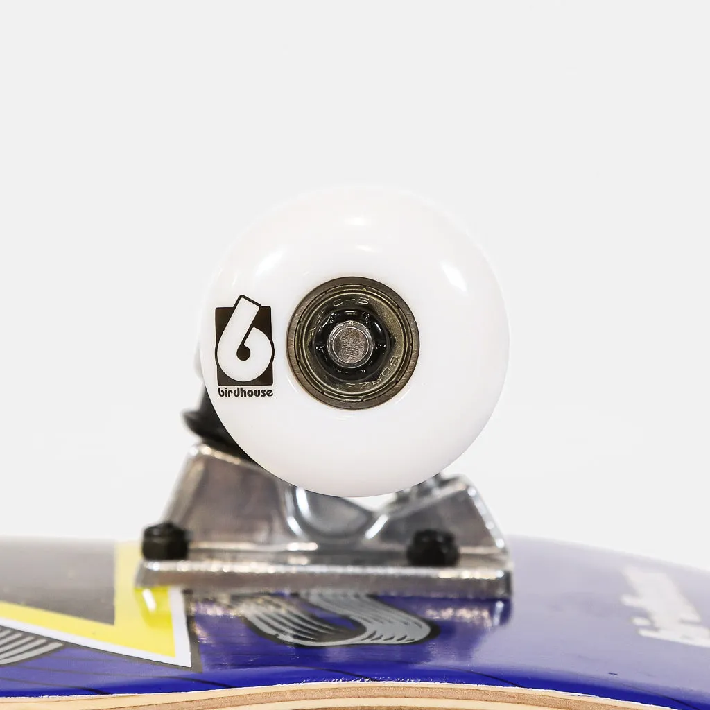 Birdhouse Skateboards - KIDS 7.25" Oversized Skull Mini Complete Skateboard (Blue)