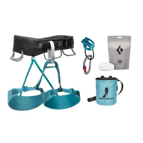 Black Diamond Women's Momentum Harness Package – Complete Set with Adjustable, Comfortable Harness for Versatile Climbing