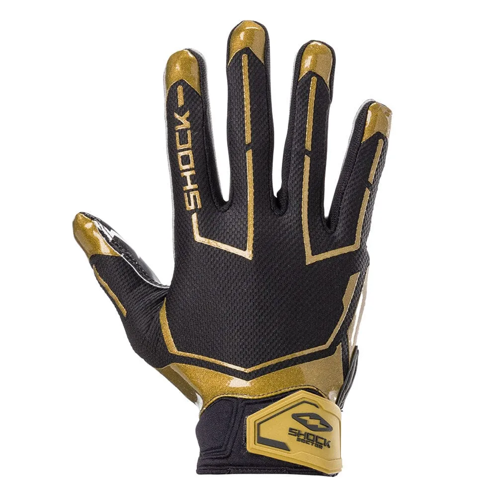 Black/Gold King Showtime Receiver Gloves