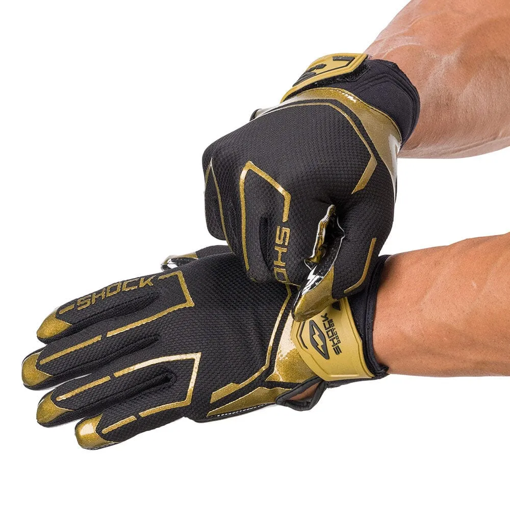 Black/Gold King Showtime Receiver Gloves