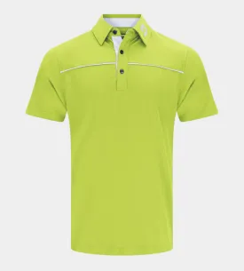 BLOCK PIQUE POLO - LIME