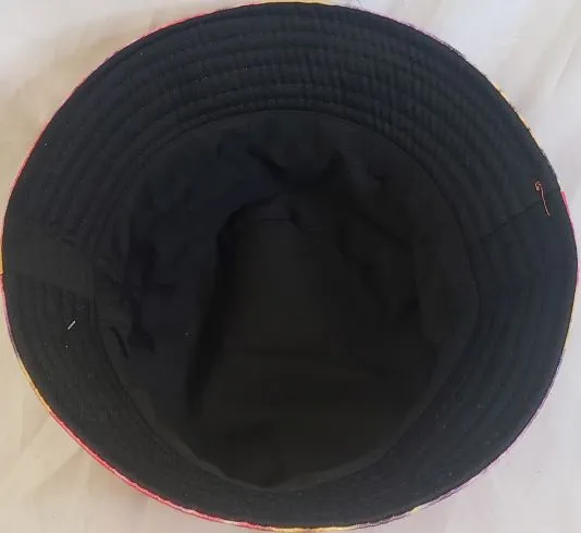 Brayden XIII-- Cotton Bucket Hat -- Coral Multi