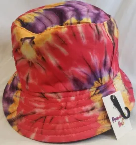 Brayden XIII-- Cotton Bucket Hat -- Coral Multi