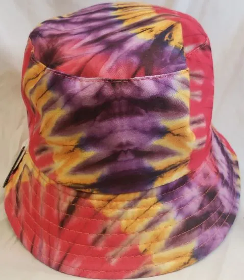 Brayden XIII-- Cotton Bucket Hat -- Coral Multi