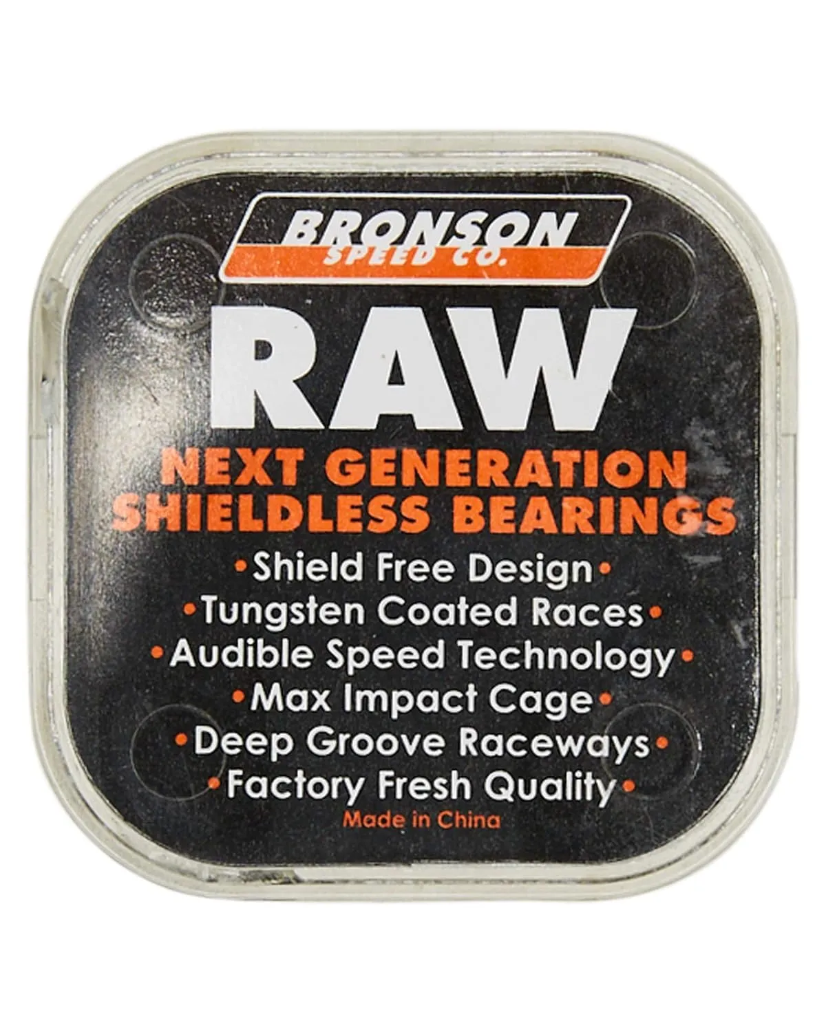 BRONSON SPEED CO. Raw Box/8 Skateboard Bearings - 1 Set