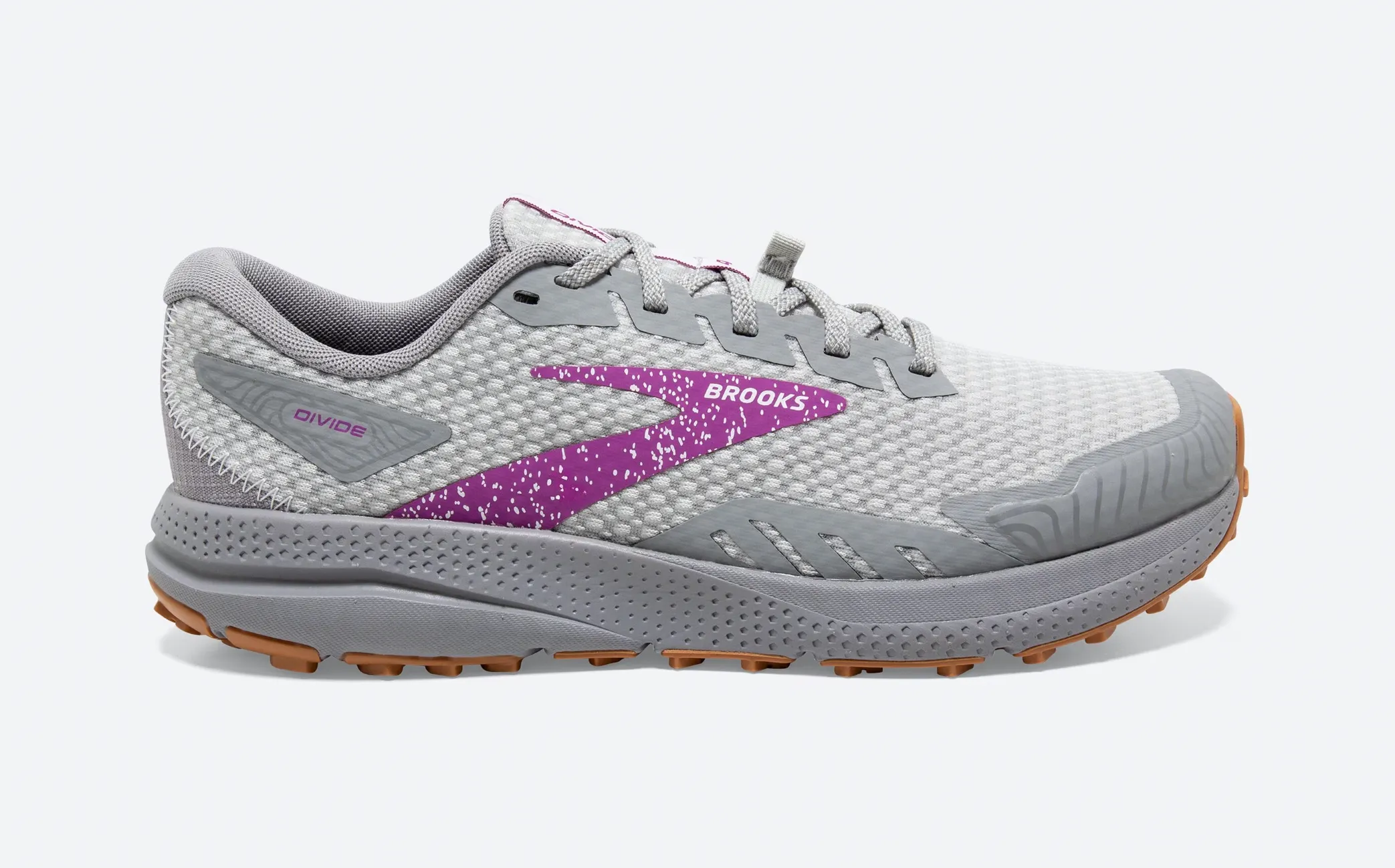 Brooks Divide 4 Women's Trail Runners - Alloy/Violet
