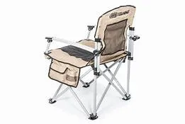 Camping Chair w/ Side Table - Tan