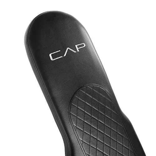 CAP Barbell Adjustable Utility Weight Bench, Crescent Shaped BackPad
