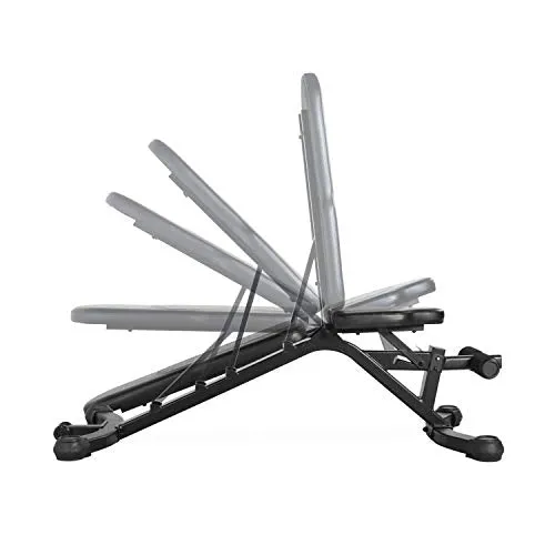 CAP Barbell Adjustable Utility Weight Bench, Crescent Shaped BackPad