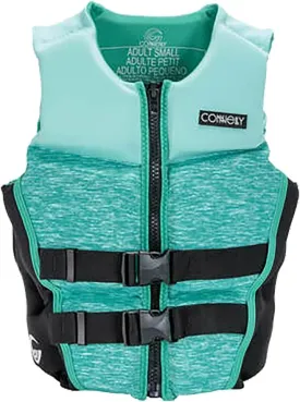 Connelly Classic NEO Neoprene Womens Large Boating Water Sport Fishing Life Jacket Vest PFD, Green