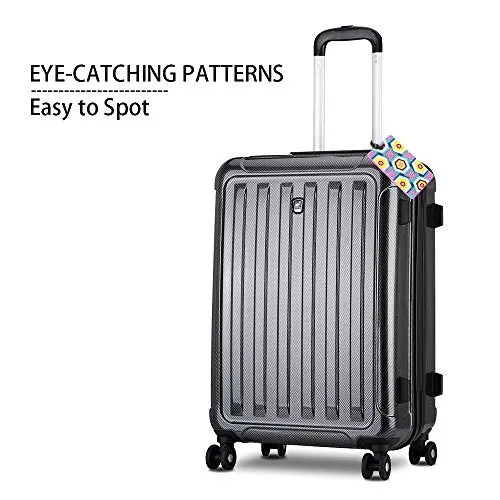 Cool Luggage, Merrynine Personalized Bright Color Mosaic Pattern Durable Travel Id Holder For