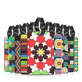 Cool Luggage, Merrynine Personalized Bright Color Mosaic Pattern Durable Travel Id Holder For