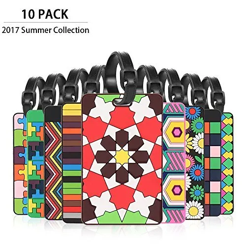 Cool Luggage, Merrynine Personalized Bright Color Mosaic Pattern Durable Travel Id Holder For