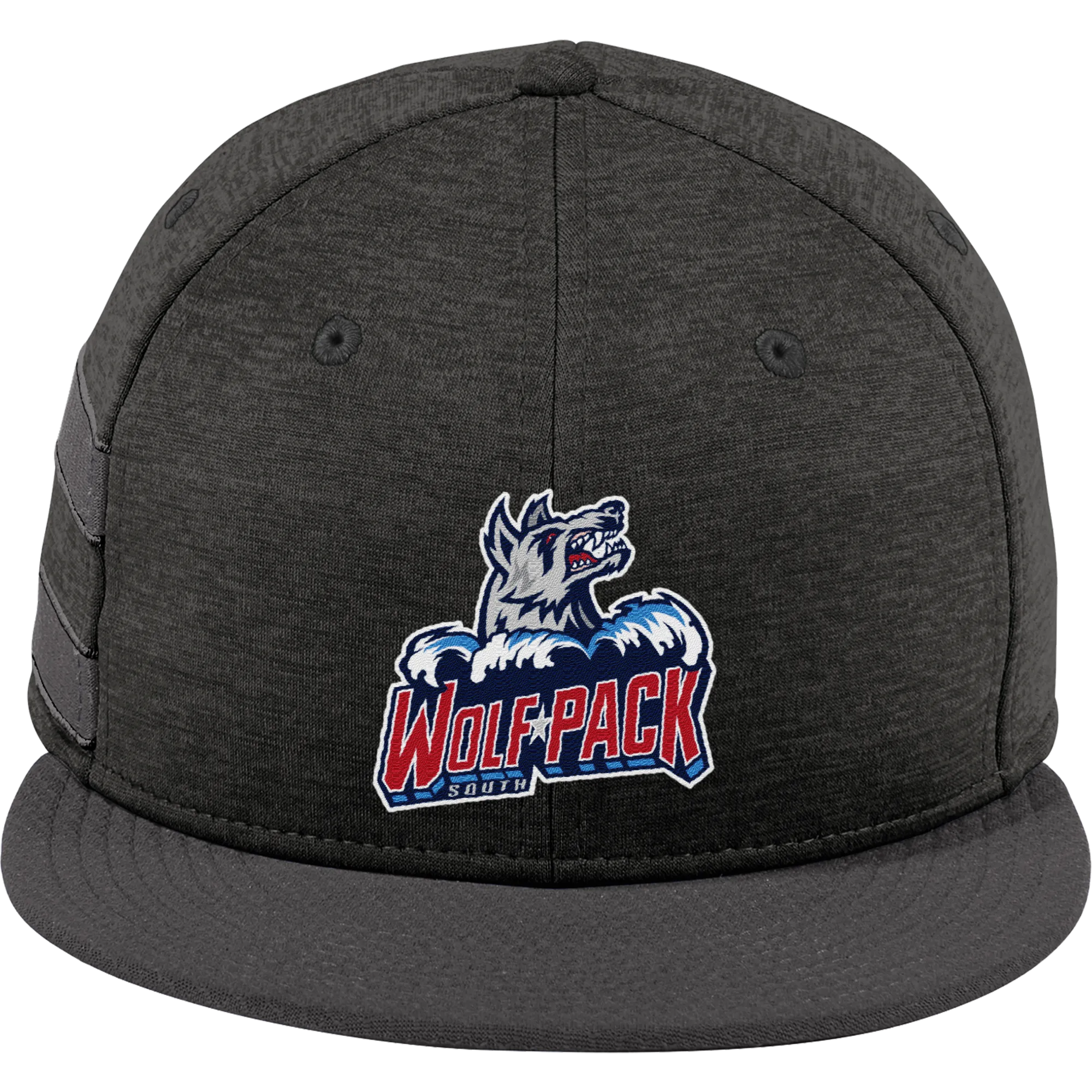 CT Wolfpack South New Era Shadow Heather Striped Flat Bill Snapback Cap
