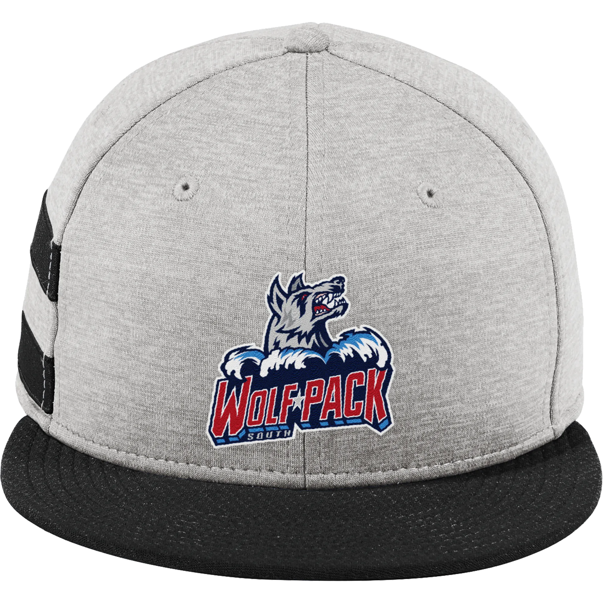 CT Wolfpack South New Era Shadow Heather Striped Flat Bill Snapback Cap