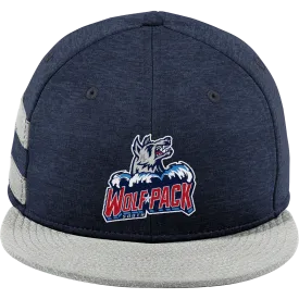 CT Wolfpack South New Era Shadow Heather Striped Flat Bill Snapback Cap