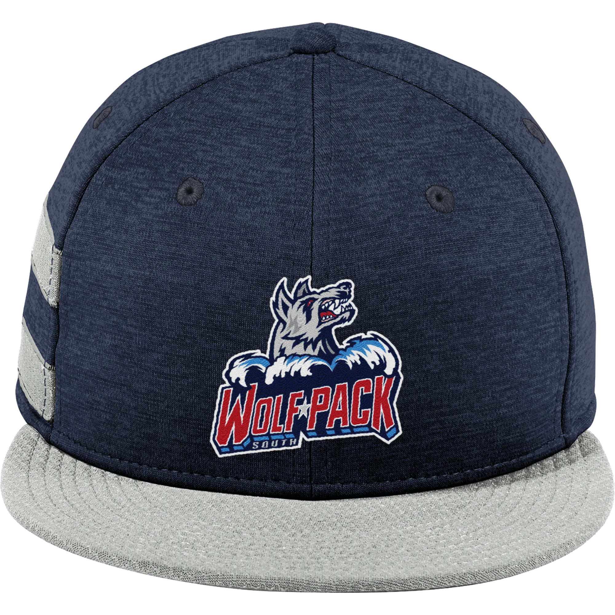 CT Wolfpack South New Era Shadow Heather Striped Flat Bill Snapback Cap