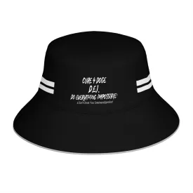 Cure 4 Doge White Logo & Stripes Reflective Bucket Hat