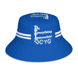 DCYG DEI 24  White & Blue Bucket Hat