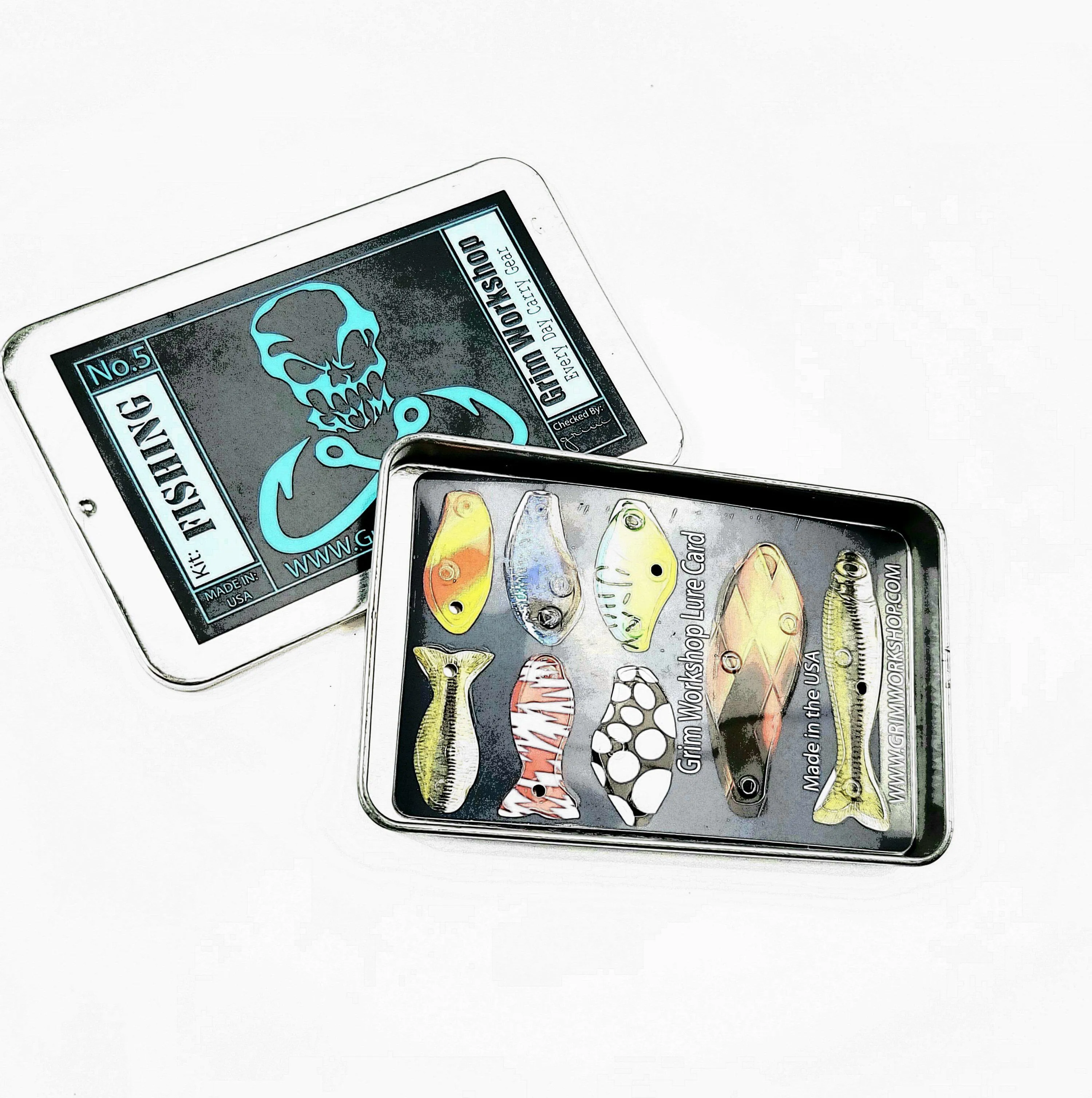 Fishing Lure Card - Fishing Credit Card Tool with Ultralight Lure Set