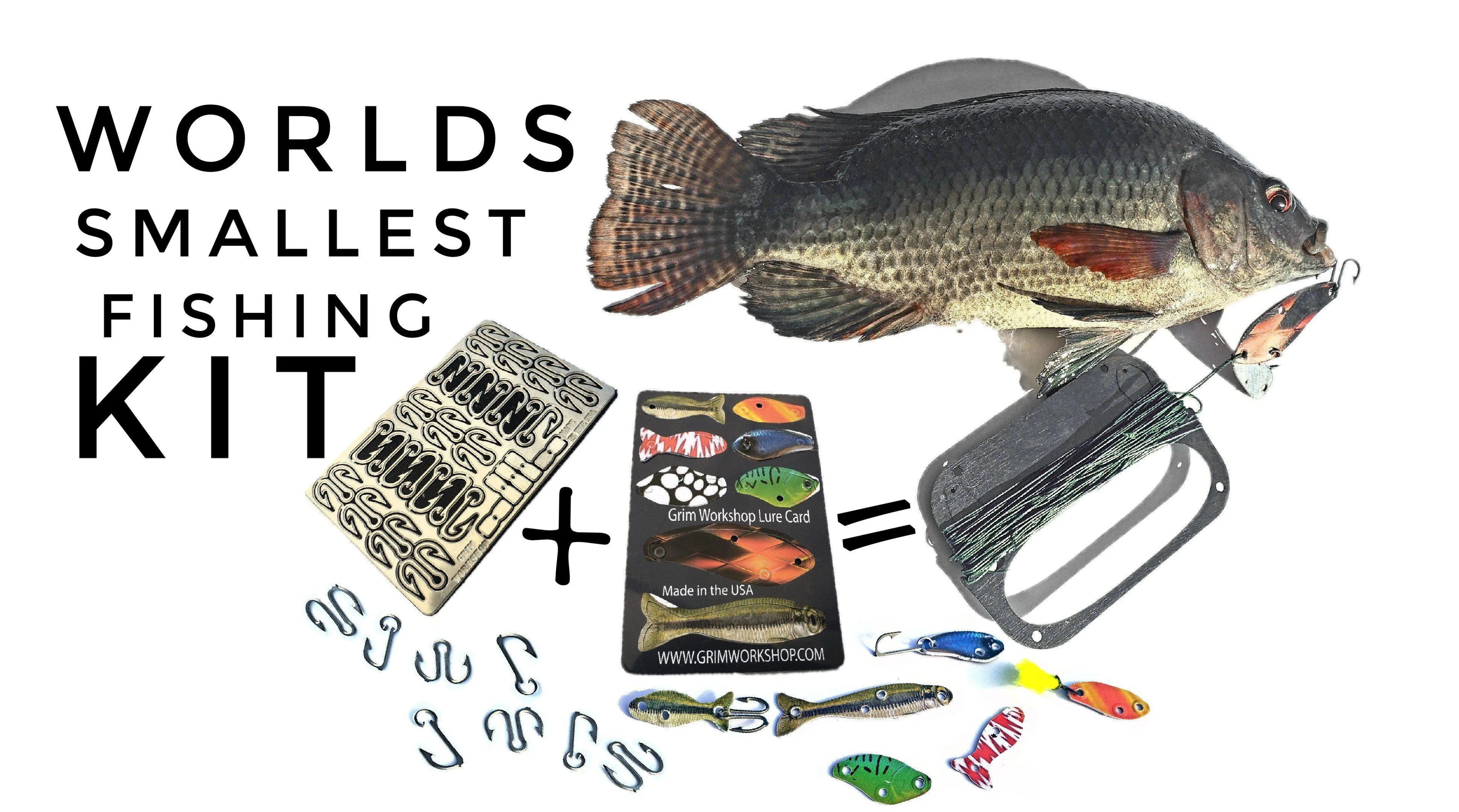 Fishing Lure Card - Fishing Credit Card Tool with Ultralight Lure Set