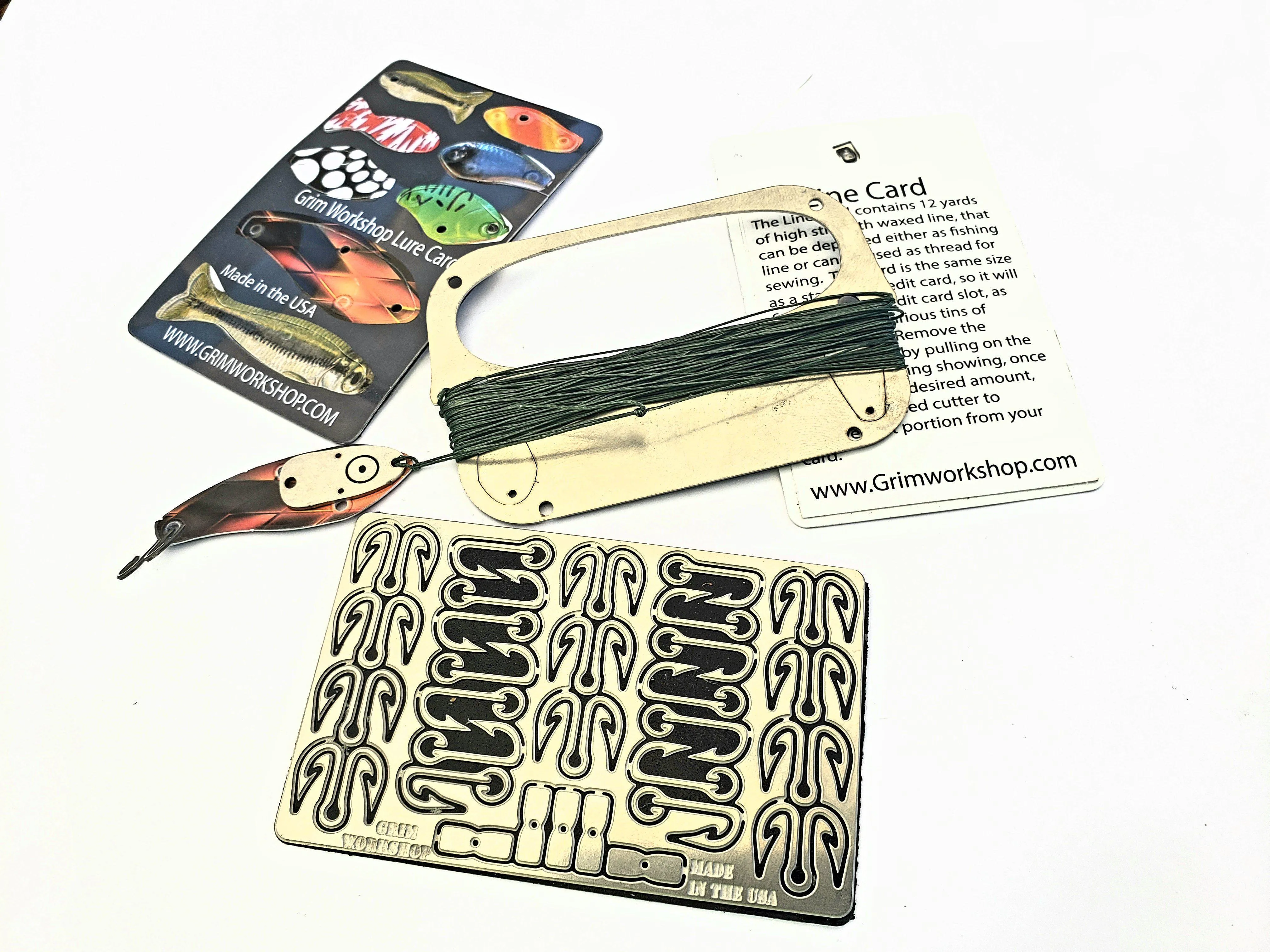 Fishing Lure Card - Fishing Credit Card Tool with Ultralight Lure Set