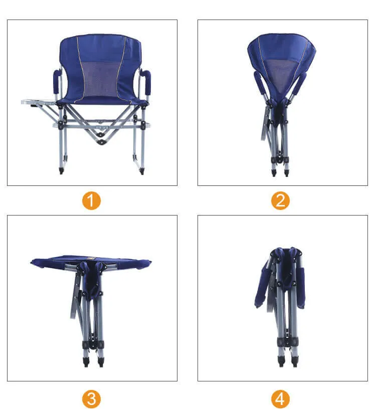 Folding Camping Chair with Side Table