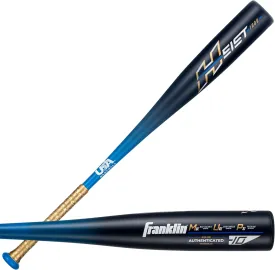 Franklin Sports Youth Baseball Bat - Heist Kids Baseball Bats for Ages 8-12 - 2 5/8" Inch Big Barrel Kids Metal Bat - Youth Drop -9   -10 Aluminum Bats - USA Baseball - 26" to 30" Bats