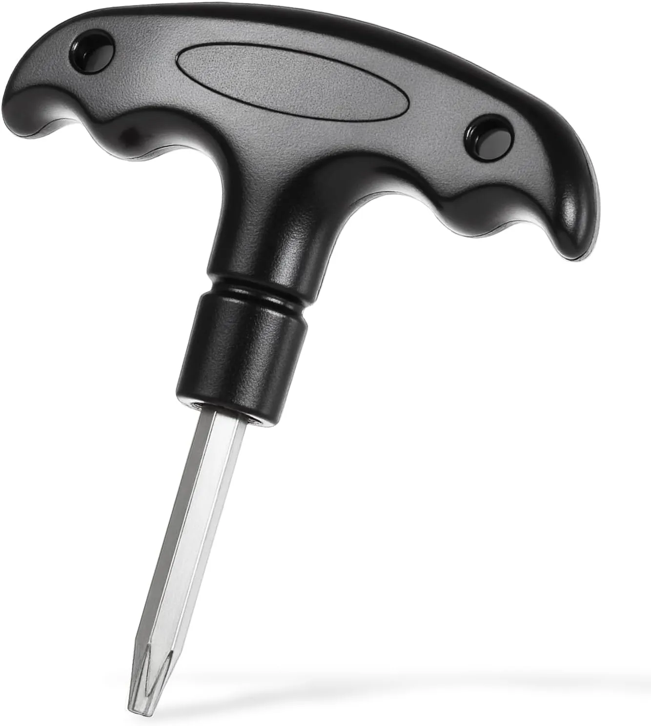 Golf Wrench Tool Stainless Steel Adjustable Golf Driver with Plastic Handle Golfs Head Adjustment Tool for Club Driver Shaft Adapter Torque (Black)