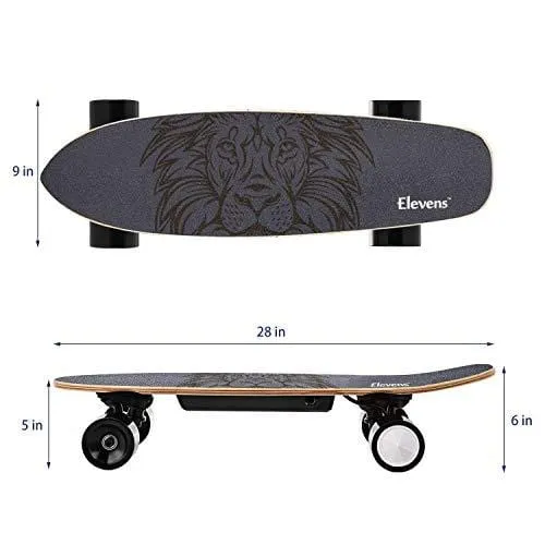 H&A 28" Electric Longboard Skateboard with 400W Brushless Motor