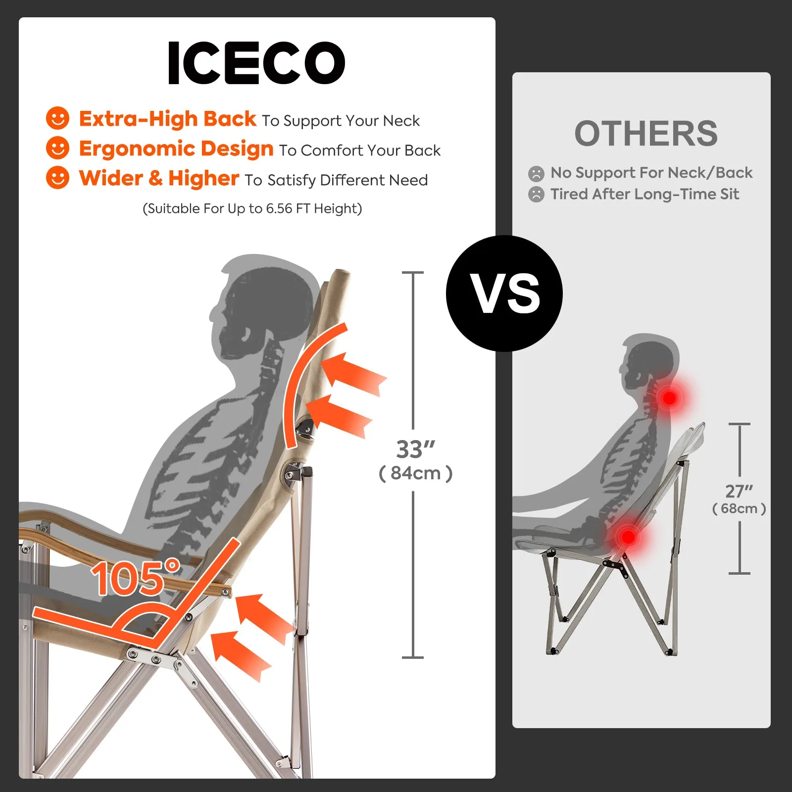 High-back Camping Chair | ICECO