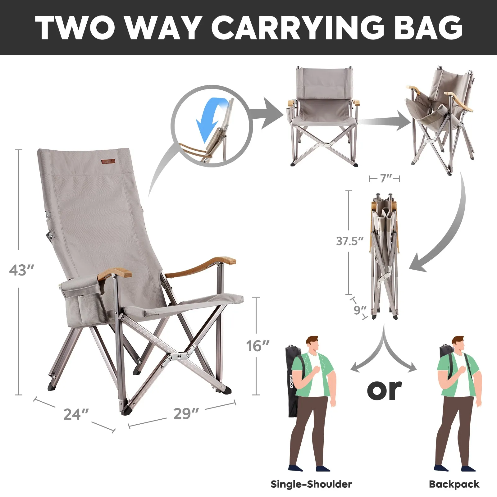 High-back Camping Chair | ICECO