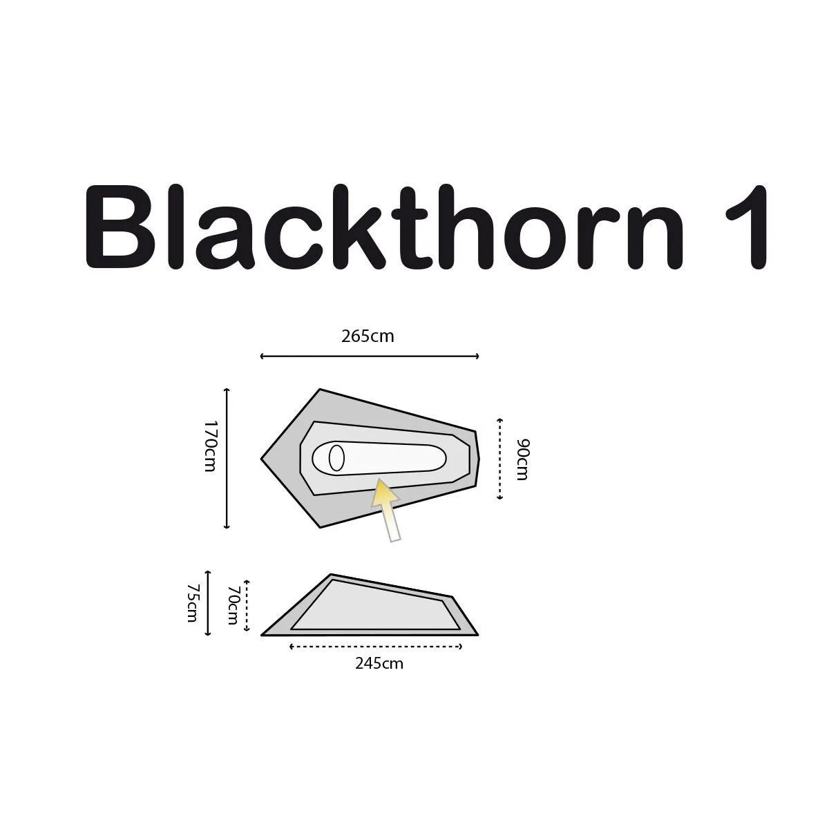 Highlander Blackthorn 1 Tent Red