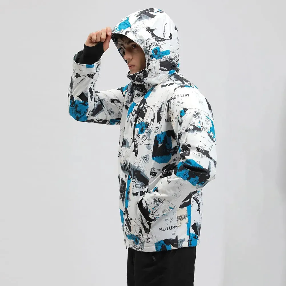 Hotian Men Insulated Skiing Snowboarding Jacket Soft Shell