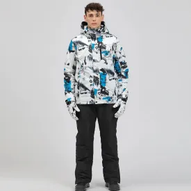 Hotian Men Insulated Skiing Snowboarding Jacket Soft Shell