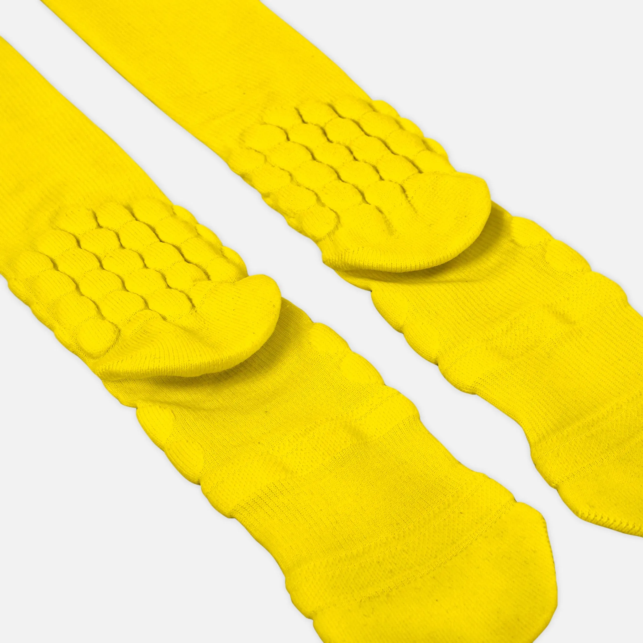 Hue Yellow Football Padded Long Socks