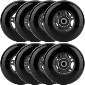 Inline Skate Wheels Outdoor & Indoor Blade Roller Skate Wheel 85a Roller Hockey Wheels w/Bearings ABEC-9 for Scooter Luggage Repair, 64mm 70mm 72mm 76mm 80mm Dia, 8-Pack