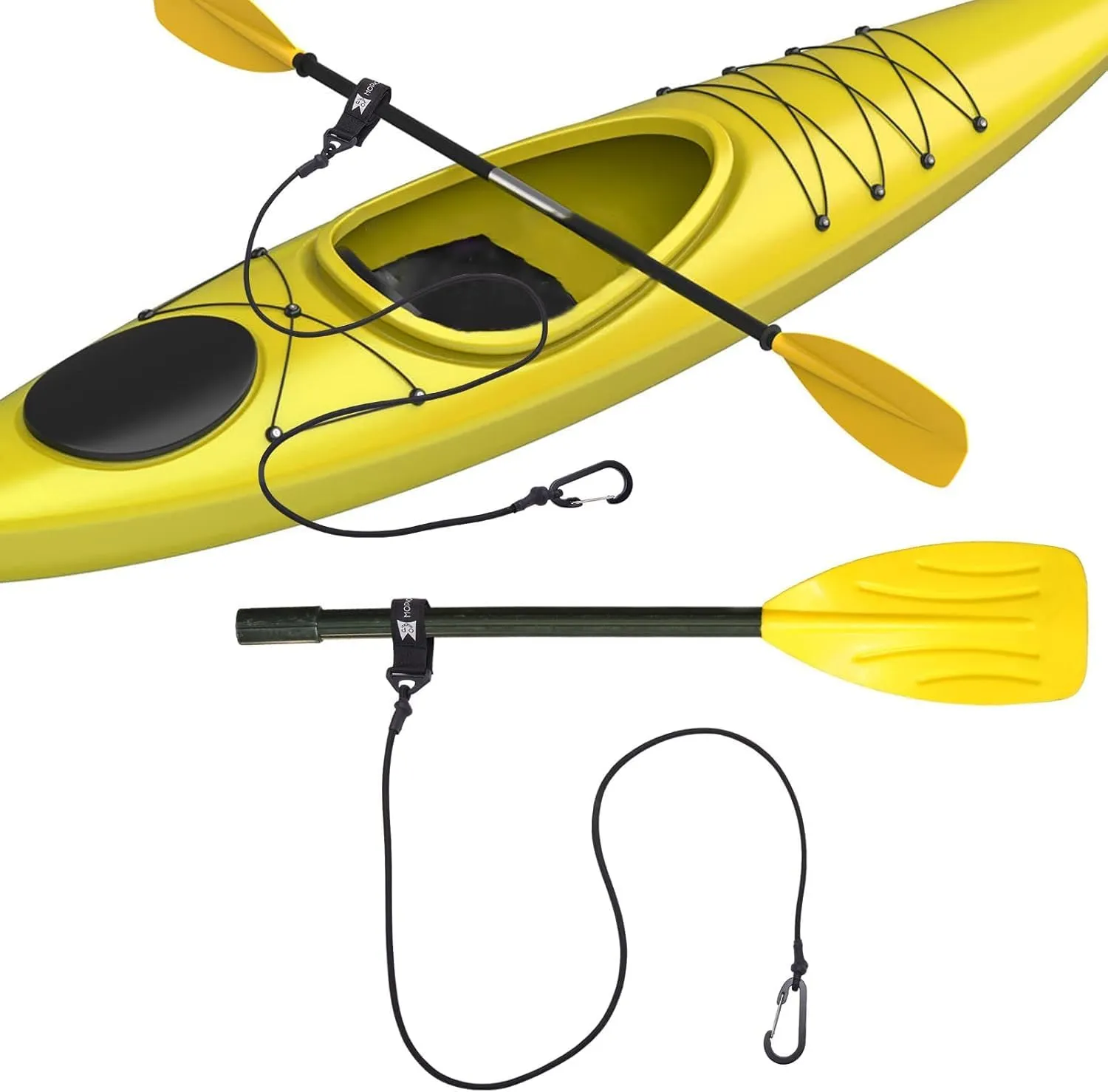 Kayak Paddle Leash, Paddle Leash Lightweight Coiled Kayak Rod Leashes for SUP Kayaking Canoing Fishing Boating