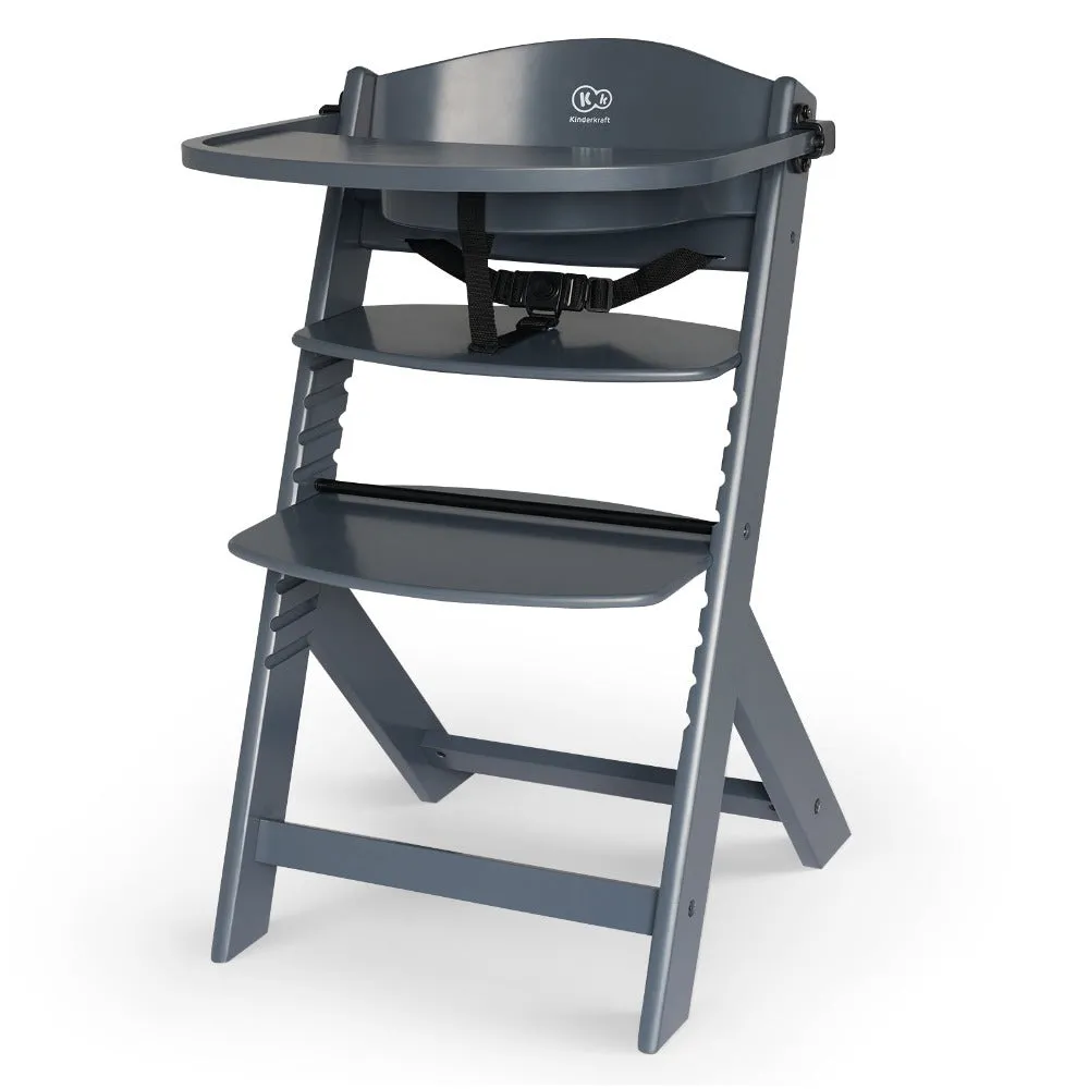 Kinderkraft Enock Highchair ( Cushion   Safety Harness   Tray Included)