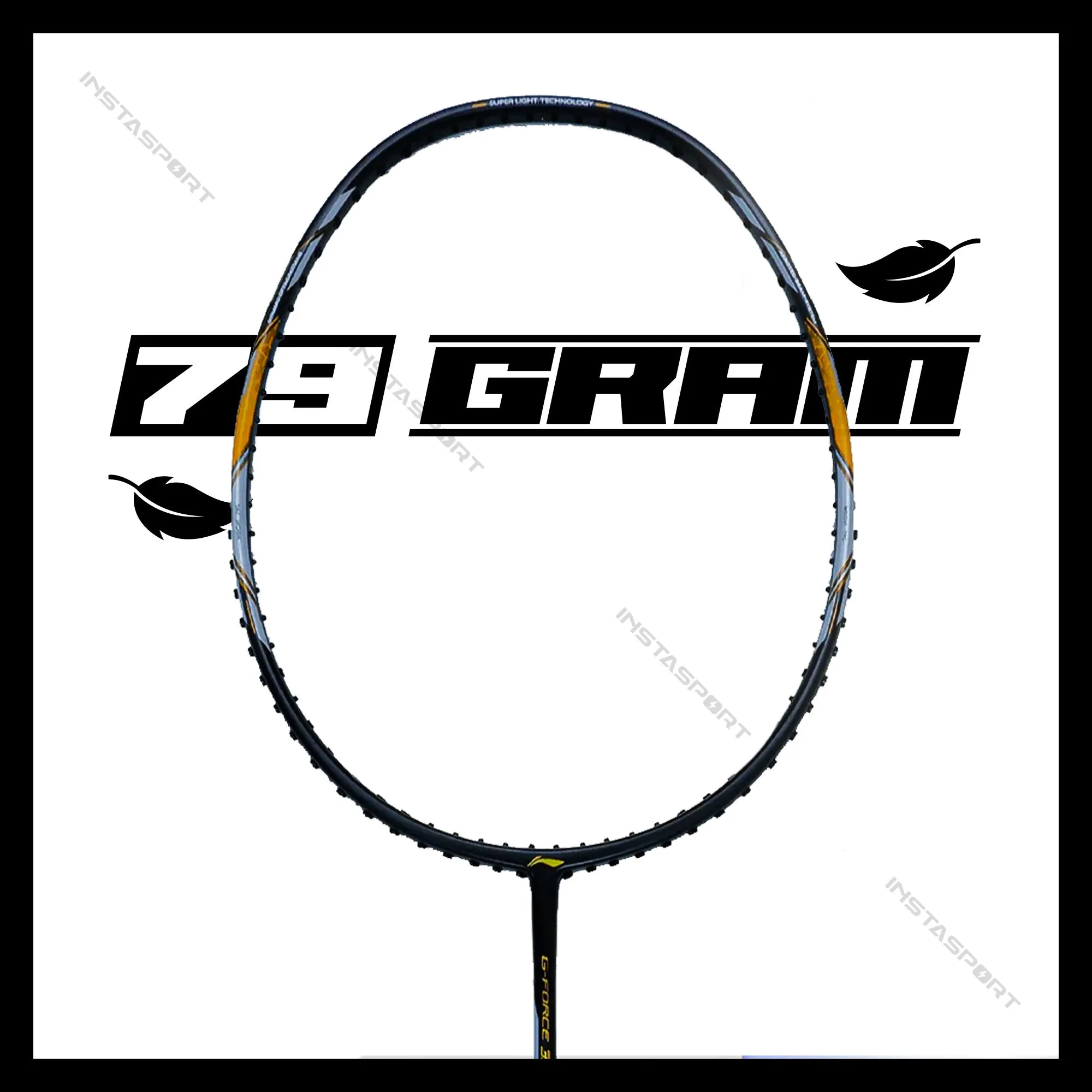 Li-Ning GForce 3900 Superlite Badminton Racket (Black/ Gold)