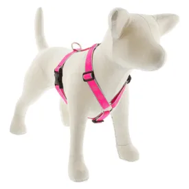 Lupine Reflective Roman Dog Harness 1" Wide 24"-38" Girth Pink Diamond